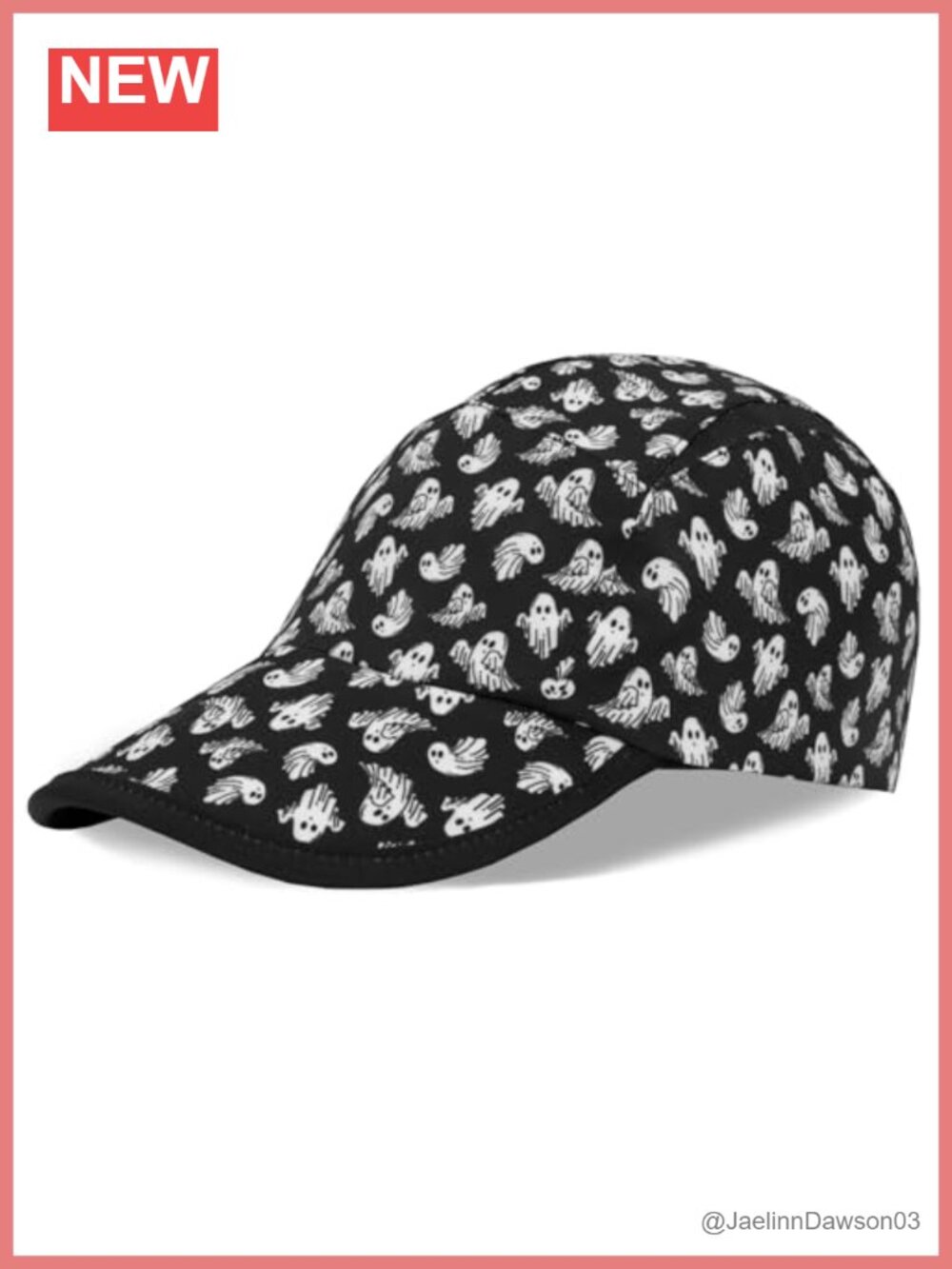 Headsweats Ghostly Halloween Running Hat Adjustable Moisture Wicking
